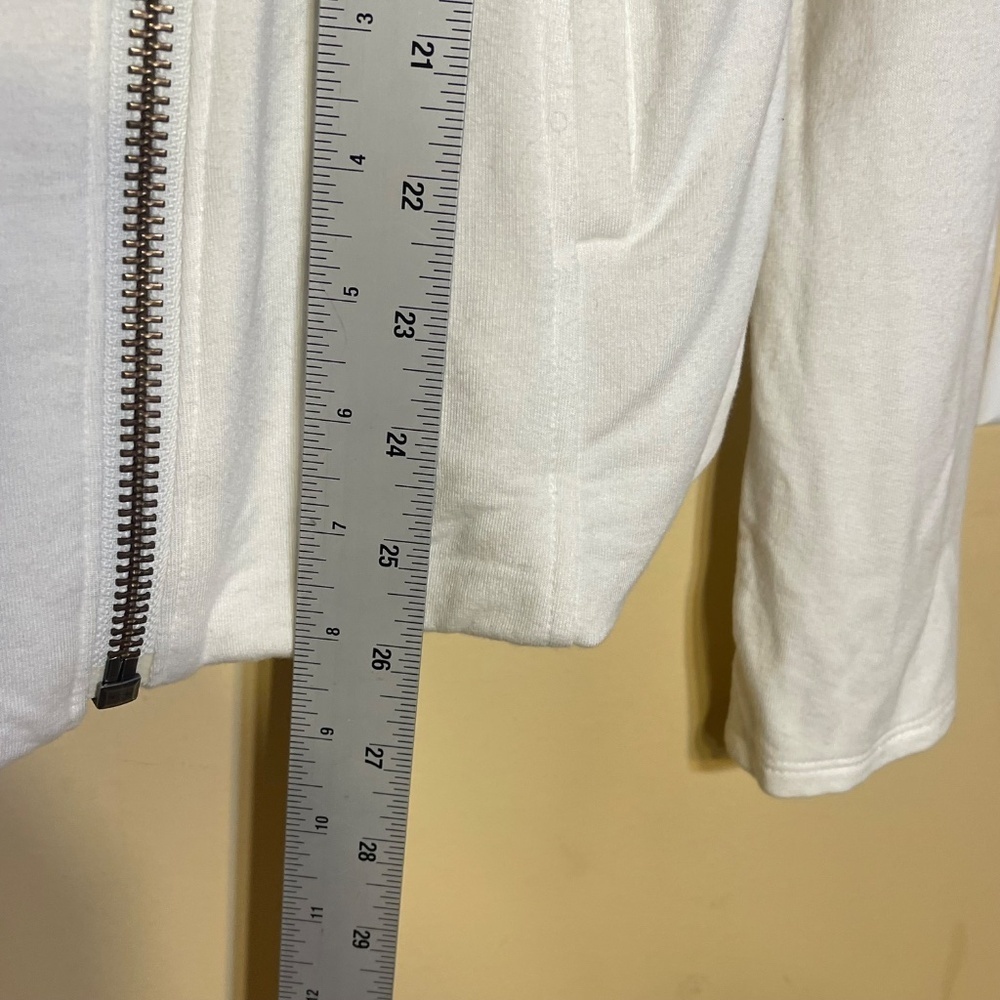 Isabel Marant White Sweater with Asymmetrical Zipper - Picture 6 of 7
